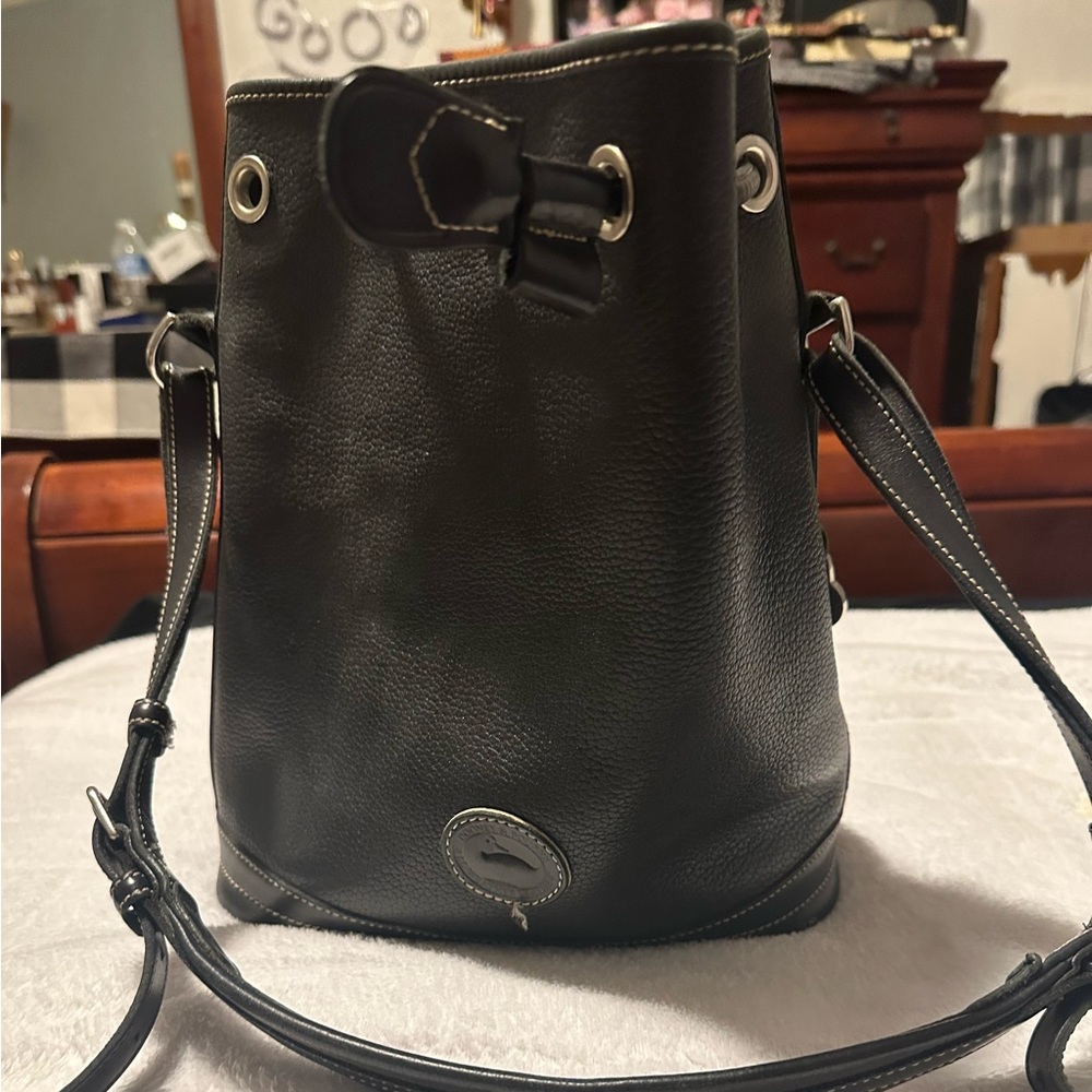 Dooney & Burk Black larger bucket bag